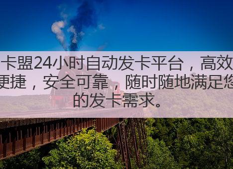 卡盟24小时自动发卡平台，高效便捷，安全可靠，随时随地满足您的发卡需求。