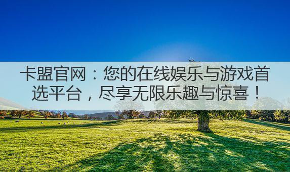 卡盟官网:您的在线娱乐与游戏首选平台,尽享无限乐趣与惊喜!