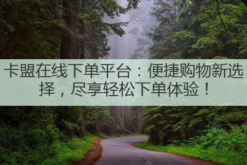 卡盟在线下单平台:便捷购物新选择,尽享轻松下单体验!