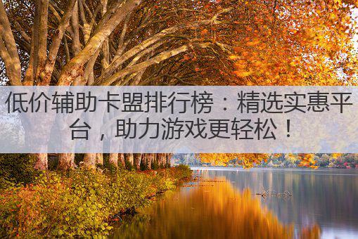 低价辅助卡盟排行榜:精选实惠平台,助力游戏更轻松!