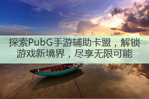 探索PubG手游辅助卡盟，解锁游戏新境界，尽享无限可能