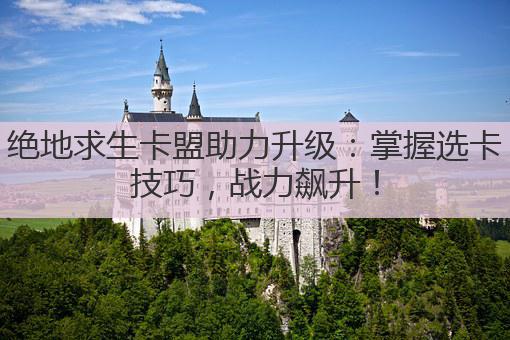 绝地求生卡盟助力升级:掌握选卡技巧,战力飙升!