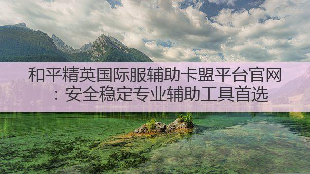 和平精英国际服辅助卡盟平台官网：安全稳定专业辅助工具首选