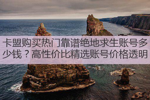 卡盟购买热门靠谱绝地求生账号多少钱？高性价比精选账号价格透明