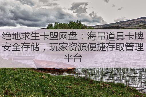 绝地求生卡盟网盘:海量道具卡牌安全存储,玩家资源便捷存取管理平台