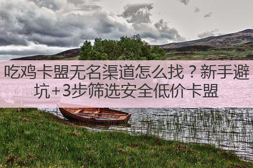 吃鸡卡盟无名渠道怎么找?新手避坑+3步筛选安全低价卡盟