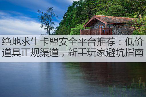 绝地求生卡盟安全平台推荐:低价道具正规渠道,新手玩家避坑指南