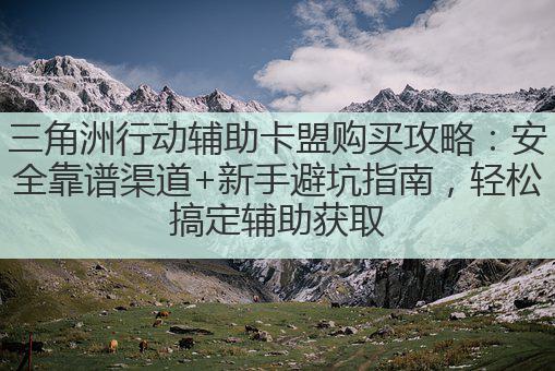 三角洲行动辅助卡盟购买攻略:安全靠谱渠道+新手避坑指南,轻松搞定辅助获取