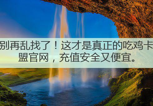 别再乱找了!这才是真正的吃鸡卡盟官网,充值安全又便宜。