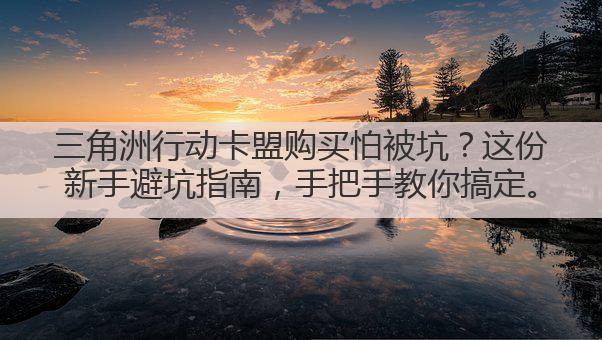 三角洲行动卡盟购买怕被坑?这份新手避坑指南,手把手教你搞定。
