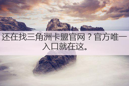 还在找三角洲卡盟官网?官方唯一入口就在这。