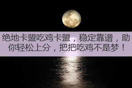 绝地卡盟吃鸡卡盟,稳定靠谱,助你轻松上分,把把吃鸡不是梦!