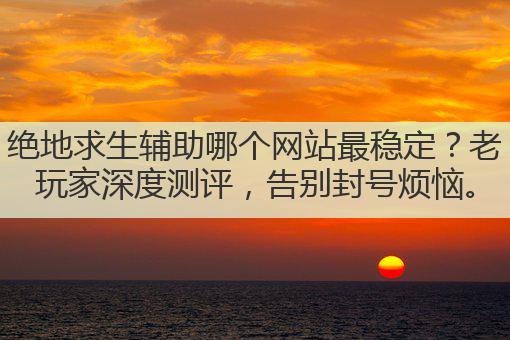 绝地求生辅助哪个网站最稳定?老玩家深度测评,告别封号烦恼。