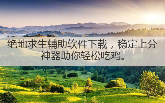 绝地求生辅助软件下载,稳定上分神器助你轻松吃鸡。