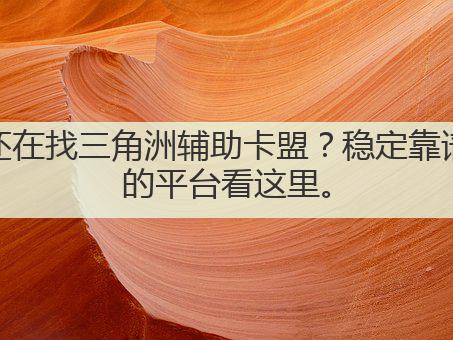 还在找三角洲辅助卡盟?稳定靠谱的平台看这里。