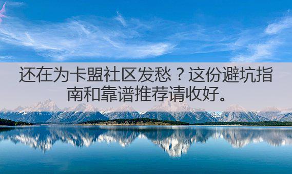 还在为卡盟社区发愁?这份避坑指南和靠谱推荐请收好。