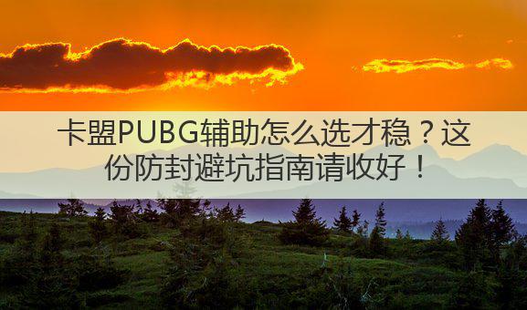 卡盟PUBG辅助怎么选才稳？这份防封避坑指南请收好！