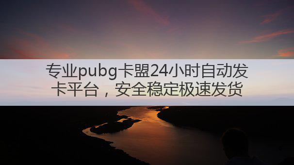 专业pubg卡盟24小时自动发卡平台，安全稳定极速发货