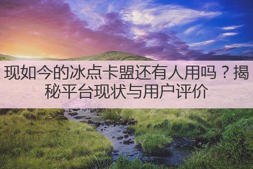 现如今的冰点卡盟还有人用吗？揭秘平台现状与用户评价