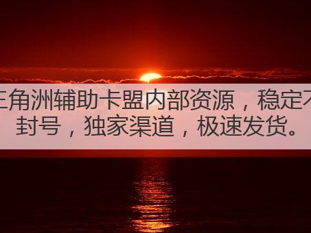 三角洲辅助卡盟内部资源，稳定不封号，独家渠道，极速发货。