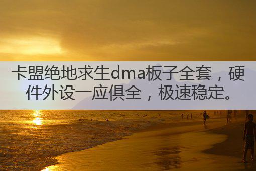 卡盟绝地求生dma板子全套，硬件外设一应俱全，极速稳定。