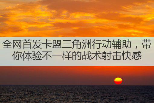 全网首发卡盟三角洲行动辅助,带你体验不一样的战术射击快感