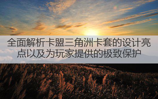 全面解析卡盟三角洲卡套的设计亮点以及为玩家提供的极致保护