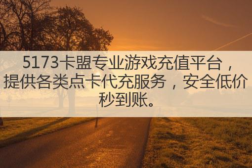 5173卡盟专业游戏充值平台，提供各类点卡代充服务，安全低价秒到账。