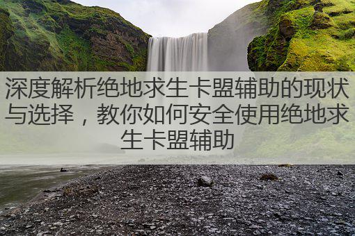 深度解析绝地求生卡盟辅助的现状与选择，教你如何安全使用绝地求生卡盟辅助