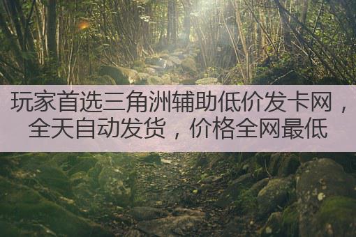 玩家首选三角洲辅助低价发卡网,全天自动发货,价格全网最低