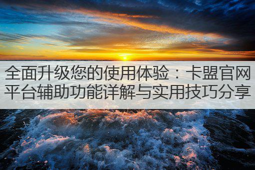 全面升级您的使用体验:卡盟官网平台辅助功能详解与实用技巧分享