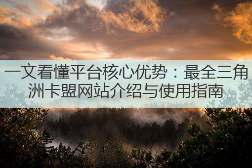 一文看懂平台核心优势：最全三角洲卡盟网站介绍与使用指南