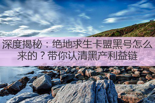深度揭秘:绝地求生卡盟黑号怎么来的?带你认清黑产利益链
