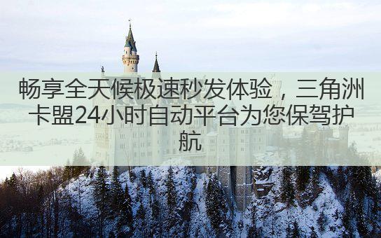 畅享全天候极速秒发体验，三角洲卡盟24小时自动平台为您保驾护航