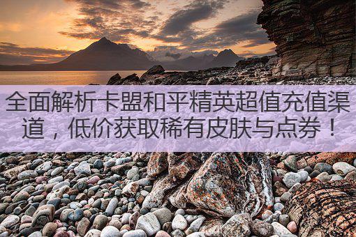 全面解析卡盟和平精英超值充值渠道,低价获取稀有皮肤与点券!