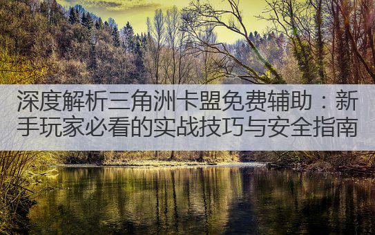 深度解析三角洲卡盟免费辅助:新手玩家必看的实战技巧与安全指南