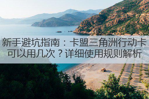 新手避坑指南：卡盟三角洲行动卡可以用几次？详细使用规则解析
