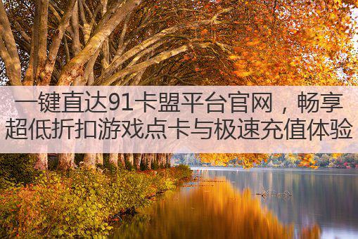 一键直达91卡盟平台官网,畅享超低折扣游戏点卡与极速充值体验