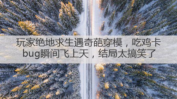 玩家绝地求生遇奇葩穿模，吃鸡卡bug瞬间飞上天，结局太搞笑了