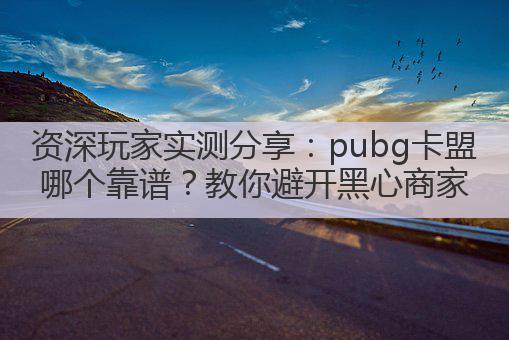 资深玩家实测分享：pubg卡盟哪个靠谱？教你避开黑心商家