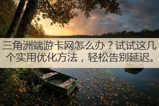 三角洲端游卡网怎么办?试试这几个实用优化方法,轻松告别延迟。
