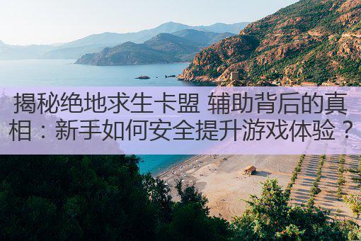 揭秘绝地求生卡盟 辅助背后的真相:新手如何安全提升游戏体验?