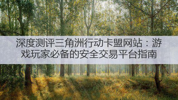 深度测评三角洲行动卡盟网站：游戏玩家必备的安全交易平台指南